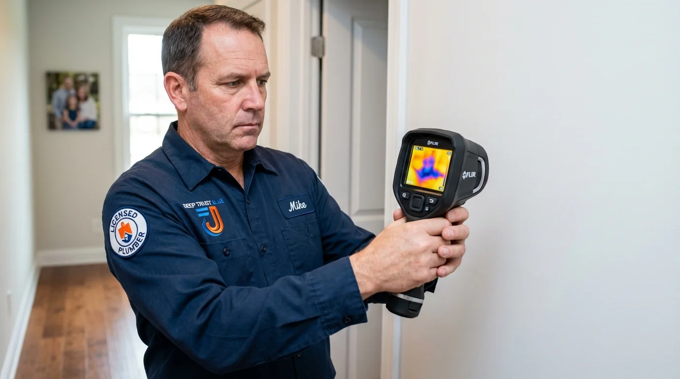 Thermal imaging leak detection by Johns Plumbing LLC in Harper Woods